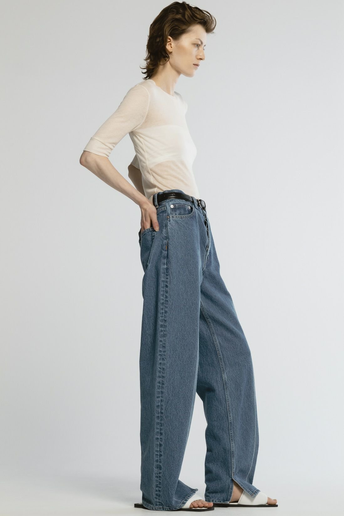 【チノ/CINOH】のデニムクリースパンツ 人気、トレンドファッション・服の通販 founy(ファニー) 　ファッション　Fashion　レディースファッション　Fashion for Women　パンツ　Pants & Trousers　デニムパンツ・ジーンズ・美脚デニム　Denim Jeans & Pants　クロップド　Cropped, Short Length　ストレート　Straight, Straight Cut　タートルネック　Turtleneck, High Neck　デニム　Denim, Jeans Material　ワイド　Wide, Wide Fit　定番　Standard, Basic Item　other-7|ID: prp329100004391777 ipo3291000000032917816