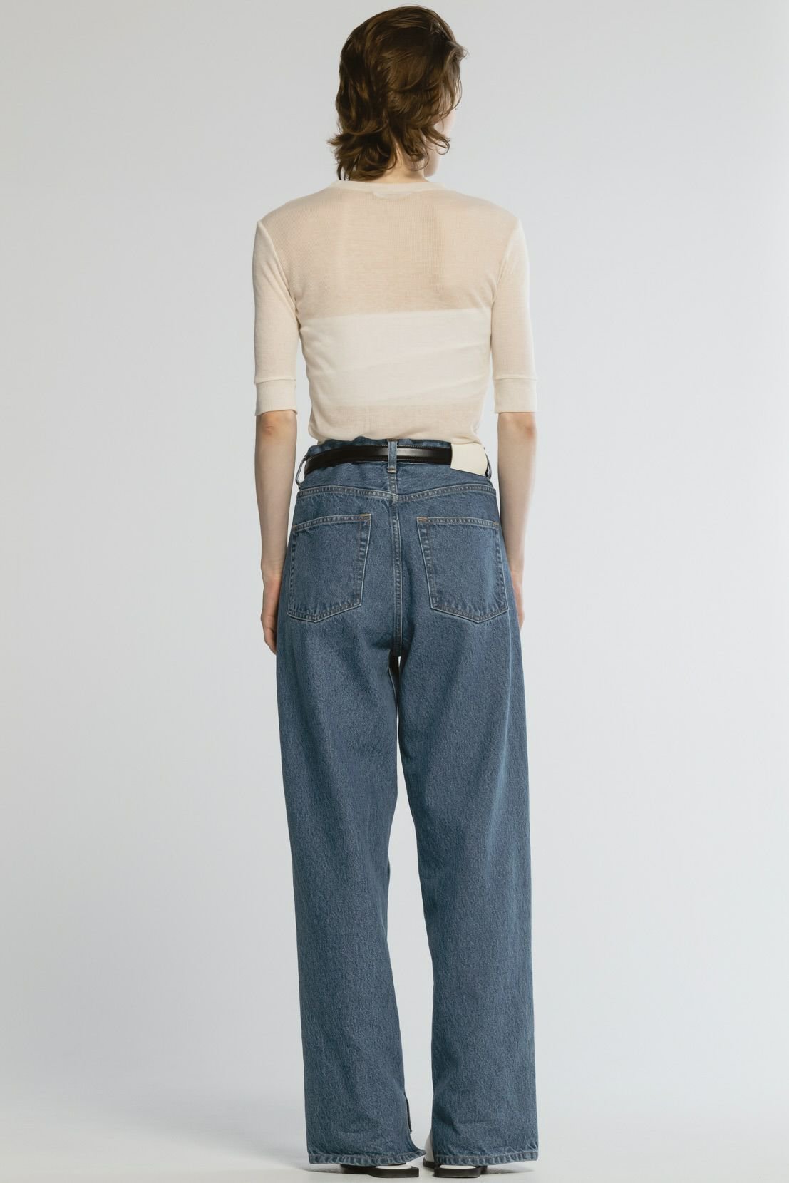 【チノ/CINOH】のデニムクリースパンツ 人気、トレンドファッション・服の通販 founy(ファニー) 　ファッション　Fashion　レディースファッション　Fashion for Women　パンツ　Pants & Trousers　デニムパンツ・ジーンズ・美脚デニム　Denim Jeans & Pants　クロップド　Cropped, Short Length　ストレート　Straight, Straight Cut　タートルネック　Turtleneck, High Neck　デニム　Denim, Jeans Material　ワイド　Wide, Wide Fit　定番　Standard, Basic Item　other-8|ID: prp329100004391777 ipo3291000000032917832