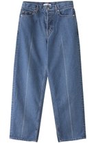 【チノ/CINOH】のデニムクリースパンツ 人気、トレンドファッション・服の通販 founy(ファニー) ファッション Fashion レディースファッション Fashion for Women パンツ Pants & Trousers デニムパンツ・ジーンズ・美脚デニム Denim Jeans & Pants クロップド Cropped, Short Length ストレート Straight, Straight Cut タートルネック Turtleneck, High Neck デニム Denim, Jeans Material ワイド Wide, Wide Fit 定番 Standard, Basic Item thumbnail ミッドブルー|ID: prp329100004391777 ipo3291000000035550686