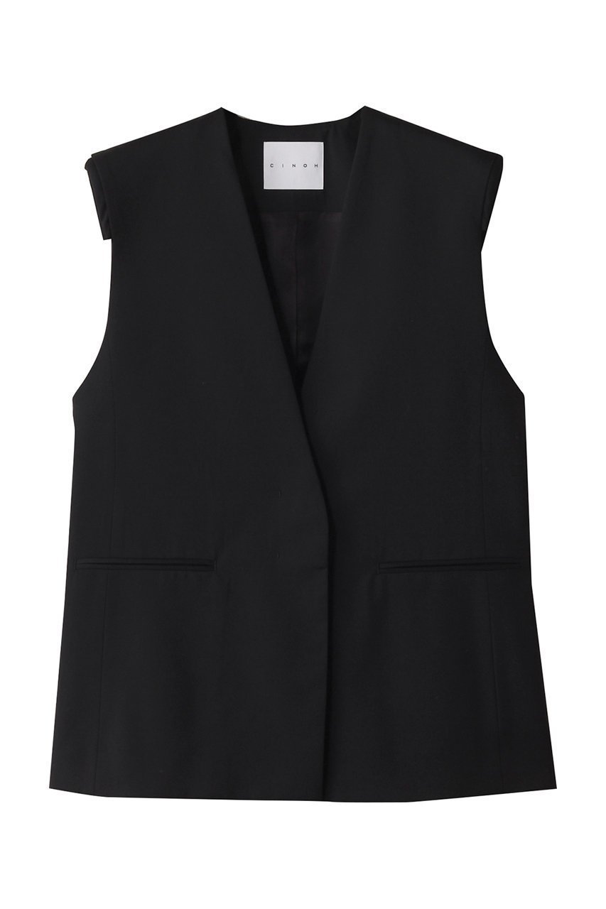 【チノ/CINOH】のサマーウールジレ 人気、トレンドファッション・服の通販 founy(ファニー) 　ファッション　Fashion　レディースファッション　Fashion for Women　アウター　Coat / Outerwear Collection　レディースジャケット・軽アウター　Jackets　シンプル　Simple, Minimal　ジャケット　Jacket, Outerwear　ベスト　Vest, Waistcoat　マニッシュ　Mannish, Boyish　 other-1|ID: prp329100004391781 ipo3291000000032965444