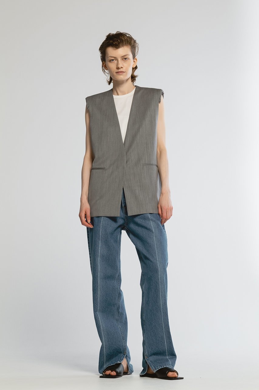 【チノ/CINOH】のサマーウールジレ 人気、トレンドファッション・服の通販 founy(ファニー) 　ファッション　Fashion　レディースファッション　Fashion for Women　アウター　Coat / Outerwear Collection　レディースジャケット・軽アウター　Jackets　シンプル　Simple, Minimal　ジャケット　Jacket, Outerwear　ベスト　Vest, Waistcoat　マニッシュ　Mannish, Boyish　other-7|ID: prp329100004391781 ipo3291000000032965468