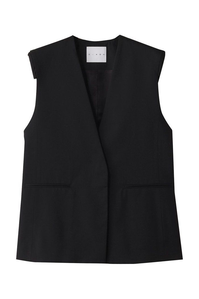 【チノ/CINOH】のサマーウールジレ インテリア・キッズ・メンズ・レディースファッション・服の通販 founy(ファニー) https://founy.com/ ファッション Fashion レディースファッション Fashion for Women アウター Coat / Outerwear Collection レディースジャケット・軽アウター Jackets シンプル Simple, Minimal ジャケット Jacket, Outerwear ベスト Vest, Waistcoat マニッシュ Mannish, Boyish |ID: prp329100004391781 ipo3291000000036088804