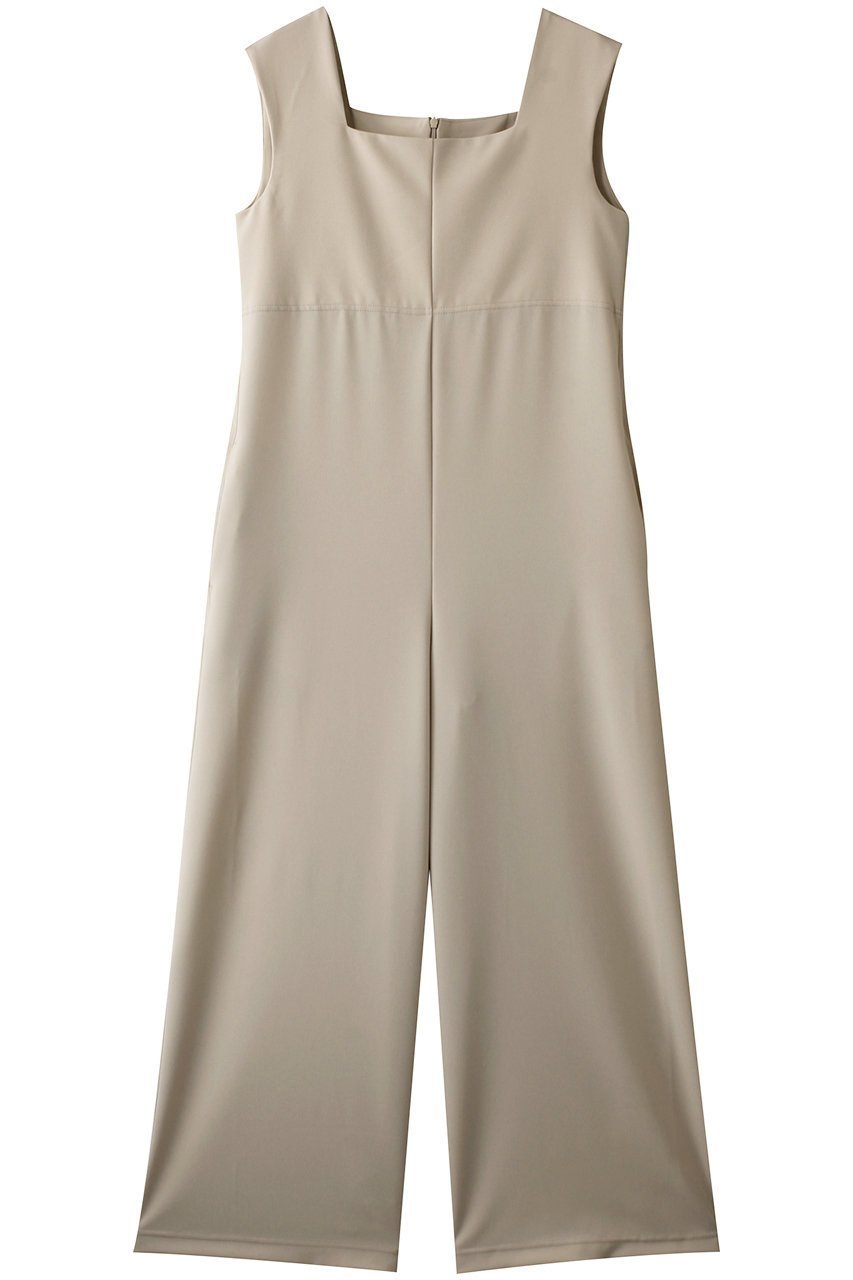 【フローレント/FLORENT】のノースリーブ コンビネゾン インテリア・キッズ・メンズ・レディースファッション・服の通販 founy(ファニー) 　ファッション　Fashion　レディースファッション　Fashion for Women　パンツ　Pants & Trousers　アクセサリー　Fashion Accessories　エレガント 上品　Elegant　コンビネゾン　Jumpsuit, All-in-One　シンプル　Simple, Minimal　ジャケット　Jacket, Outerwear　スクエア　Square, Square Shape　デコルテ　Décolleté, Neckline　ノースリーブ　Sleeveless, No-Sleeve　パーティ　Party, Party Style　モダン　Modern, Contemporary　ワイド　Wide, Wide Fit　ベージュ|ID: prp329100004391792 ipo3291000000035690902