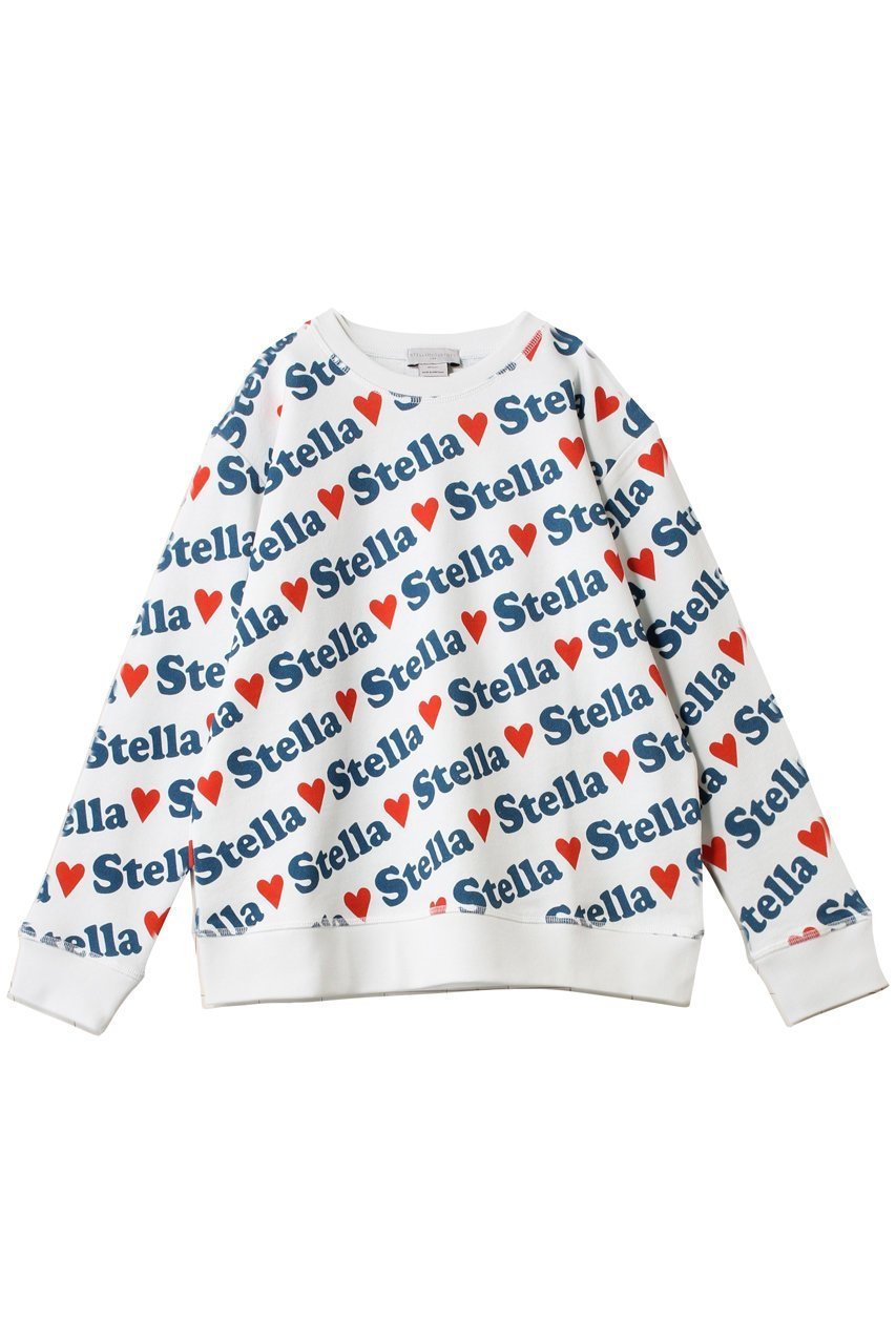 【ステラ マッカートニー/STELLA McCARTNEY / KIDS】の【KIDS】STELLA スエットシャツ インテリア・キッズ・メンズ・レディースファッション・服の通販 founy(ファニー) 　ファッション　Fashion　キッズファッション　Fashion for Kids　トップス・カットソー　Cut & Sew Tops　デニム　Denim, Jeans Material　フェミニン　Feminine, Girly　プリント　Print, Printed Pattern　アイボリー/カラフル|ID: prp329100004391793 ipo3291000000032847209