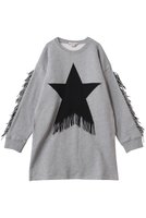 【ステラ マッカートニー/STELLA McCARTNEY / KIDS】の【KIDS】フリンジ スタージャージードレス 人気、トレンドファッション・服の通販 founy(ファニー) ファッション Fashion キッズファッション Fashion for Kids ワンピース Dresses スリーブ Sleeve, Long Sleeve / Short Sleeve ドレス Dress, One-Piece フリンジ Fringe, Tassel モチーフ Motif, Design Theme |ID:prp329100004391797