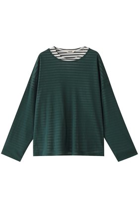 【オブラダ/Oblada】 シアーレイヤー ロングTシャツ人気、トレンドファッション・服の通販 founy(ファニー) ファッション Fashion レディースファッション Fashion for Women トップス・カットソー Cut & Sew Tops シャツ・ブラウス・オフィスカジュアル Elegant Blouses & Button-Ups ロングTシャツ・Tシャツ Longline T-Shirts & Tees カットソー・ベーシックTシャツ Cut-and-Sewn Tops / Stretch Tees & Basics インナー Innerwear シアー Sheer, See-Through シンプル Simple, Minimal スリーブ Sleeve, Long Sleeve / Short Sleeve トレンド Trend, Trending Now ボーダー Border, Stripe ロング Long, Long-Length エレガント 上品 Elegant |ID:prp329100004391804