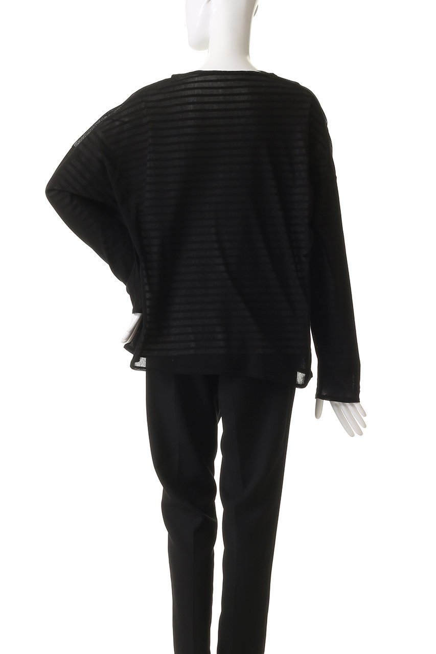 【オブラダ/Oblada】のシアーレイヤー ロングTシャツ 人気、トレンドファッション・服の通販 founy(ファニー) 　ファッション　Fashion　レディースファッション　Fashion for Women　トップス・カットソー　Cut & Sew Tops　シャツ・ブラウス・オフィスカジュアル　Elegant Blouses & Button-Ups　ロングTシャツ・Tシャツ　Longline T-Shirts & Tees　カットソー・ベーシックTシャツ　Cut-and-Sewn Tops / Stretch Tees & Basics　インナー　Innerwear　シアー　Sheer, See-Through　シンプル　Simple, Minimal　スリーブ　Sleeve, Long Sleeve / Short Sleeve　トレンド　Trend, Trending Now　ボーダー　Border, Stripe　ロング　Long, Long-Length　エレガント 上品　Elegant　other-4|ID: prp329100004391804 ipo3291000000035421244