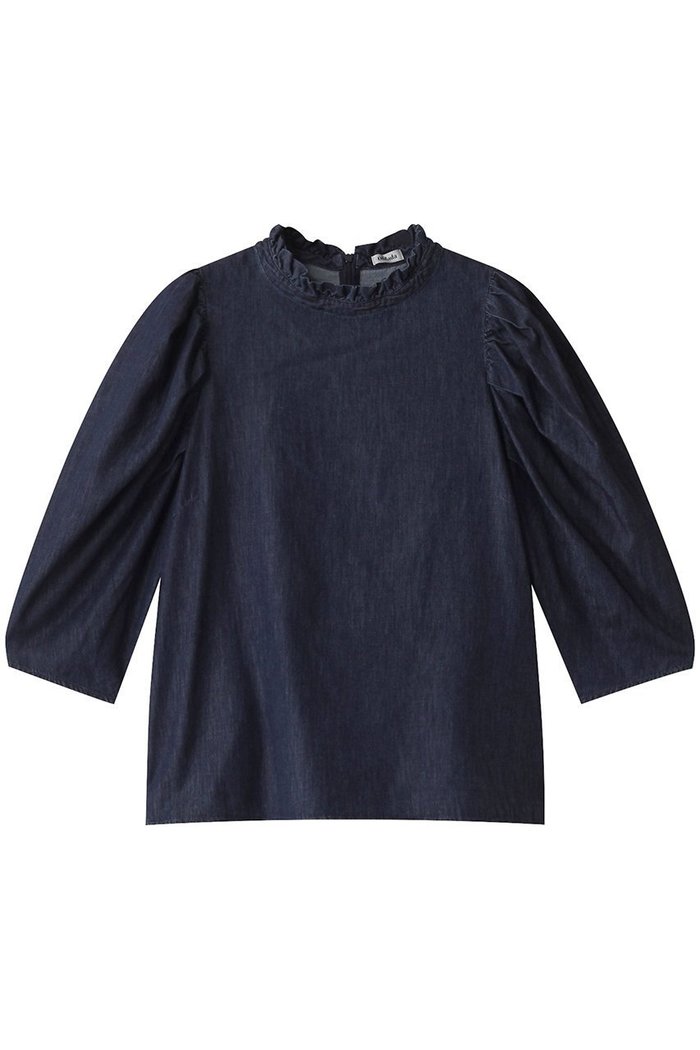 【オブラダ/Oblada】のデニムシャーリングブラウス インテリア・キッズ・メンズ・レディースファッション・服の通販 founy(ファニー) https://founy.com/ ファッション Fashion レディースファッション WOMEN トップス・カットソー Tops/Tshirt シャツ/ブラウス Shirts/Blouses シャーリング Shirring ショート Short スリーブ Sleeve デニム Denim フェミニン Feminine |ID: prp329100004391808 ipo3291000000030706311