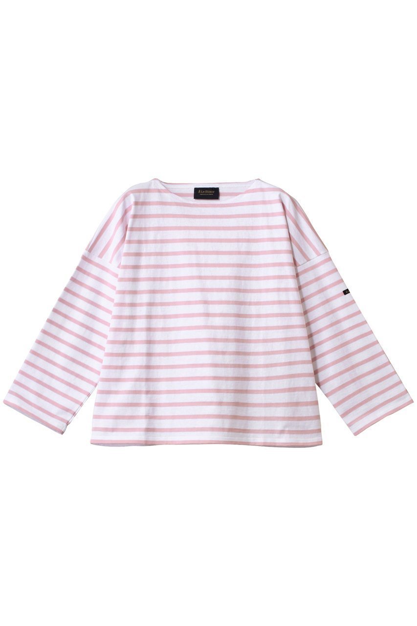 【エリオポール/heliopole】の【Le Minor】PETTIT COPAIN LS カットソー インテリア・キッズ・メンズ・レディースファッション・服の通販 founy(ファニー) 　ファッション　Fashion　レディースファッション　Fashion for Women　トップス・カットソー　Cut & Sew Tops　シャツ・ブラウス・オフィスカジュアル　Elegant Blouses & Button-Ups　ロングTシャツ・Tシャツ　Longline T-Shirts & Tees　カットソー・ベーシックTシャツ　Cut-and-Sewn Tops / Stretch Tees & Basics　カットソー　Cut and Sewn Top　シンプル　Simple, Minimal　スリーブ　Sleeve, Long Sleeve / Short Sleeve　デニム　Denim, Jeans Material　ロング　Long, Long-Length　定番　Standard, Basic Item　ピンク|ID: prp329100004391824 ipo3291000000032872484