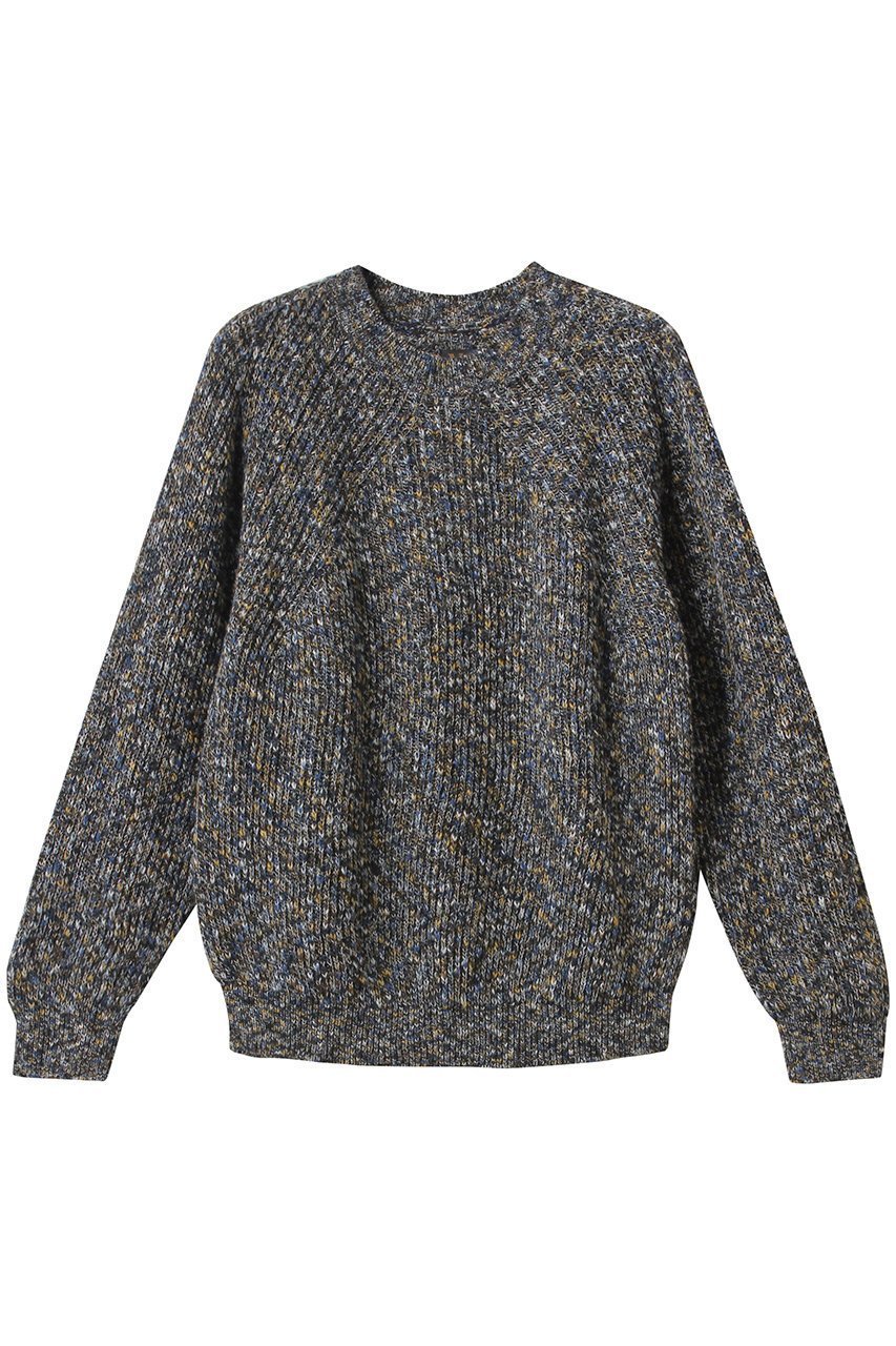 【バトナー/BATONER】のKASURI シグネチャークルーネック インテリア・キッズ・メンズ・レディースファッション・服の通販 founy(ファニー) 　ファッション　Fashion　レディースファッション　Fashion for Women　トップス・カットソー　Cut & Sew Tops　ニット　Knit Tops & Sweaters　カジュアルプルオーバー・ニットトップス　Pullovers & Knit Tops / Casual Pullovers　シンプル　Simple, Minimal　バランス　Balance, Style Balance　ブラックミックス|ID: prp329100004391828 ipo3291000000032948670