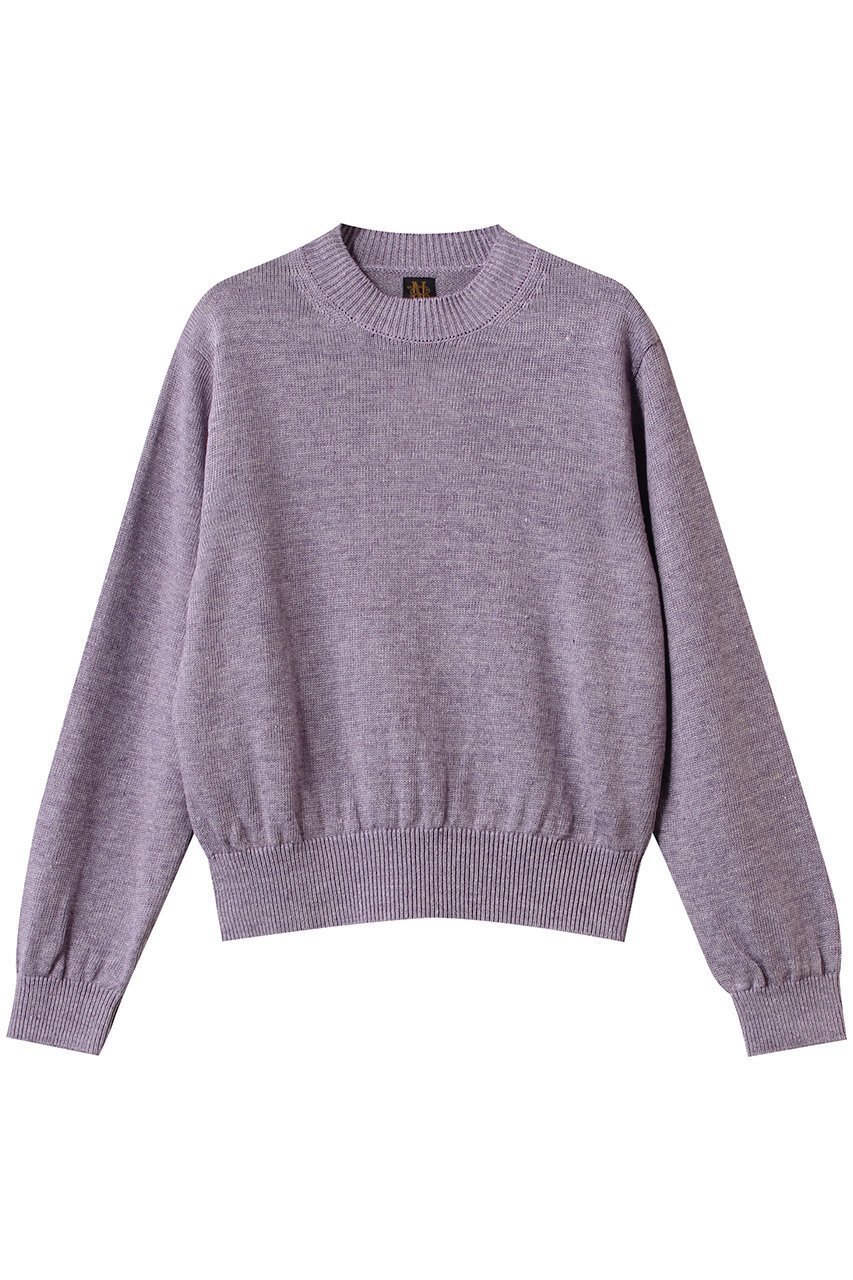 【バトナー/BATONER】のWASHED ハイカウント リネンクルーネック インテリア・キッズ・メンズ・レディースファッション・服の通販 founy(ファニー) 　ファッション　Fashion　レディースファッション　Fashion for Women　トップス・カットソー　Cut & Sew Tops　ニット　Knit Tops & Sweaters　カジュアルプルオーバー・ニットトップス　Pullovers & Knit Tops / Casual Pullovers　なめらか　Smooth, Silky Texture　インナー　Innerwear　フランス　France, French　リネン　Linen, Linen Fabric　リラックス　Relax, Relaxed Fit　パープル|ID: prp329100004391829 ipo3291000000032948716