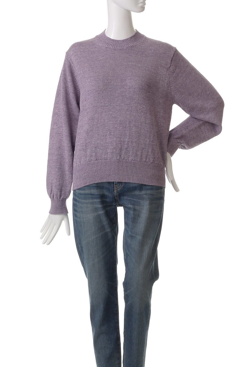 【バトナー/BATONER】のWASHED ハイカウント リネンクルーネック 人気、トレンドファッション・服の通販 founy(ファニー) 　ファッション　Fashion　レディースファッション　Fashion for Women　トップス・カットソー　Cut & Sew Tops　ニット　Knit Tops & Sweaters　カジュアルプルオーバー・ニットトップス　Pullovers & Knit Tops / Casual Pullovers　なめらか　Smooth, Silky Texture　インナー　Innerwear　フランス　France, French　リネン　Linen, Linen Fabric　リラックス　Relax, Relaxed Fit　other-2|ID: prp329100004391829 ipo3291000000032948720