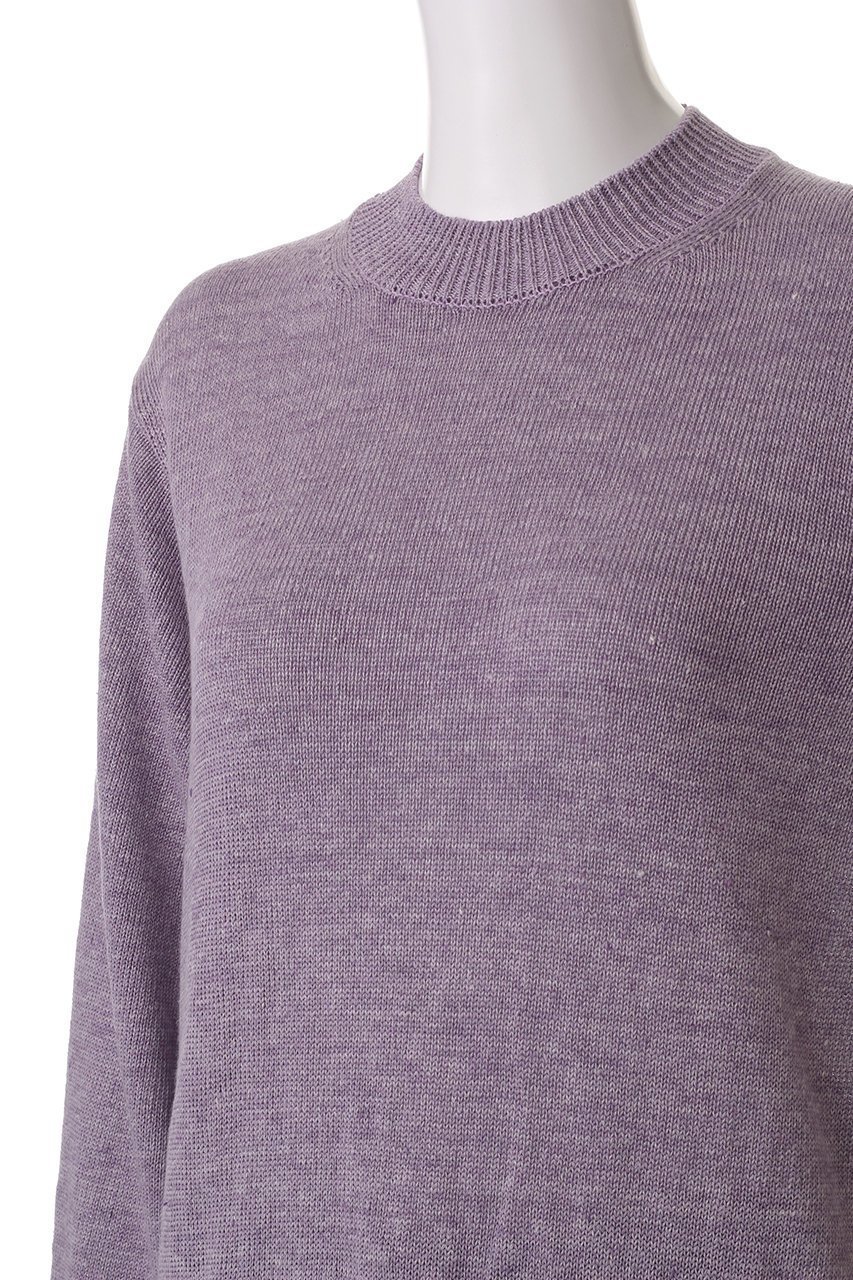【バトナー/BATONER】のWASHED ハイカウント リネンクルーネック 人気、トレンドファッション・服の通販 founy(ファニー) 　ファッション　Fashion　レディースファッション　Fashion for Women　トップス・カットソー　Cut & Sew Tops　ニット　Knit Tops & Sweaters　カジュアルプルオーバー・ニットトップス　Pullovers & Knit Tops / Casual Pullovers　なめらか　Smooth, Silky Texture　インナー　Innerwear　フランス　France, French　リネン　Linen, Linen Fabric　リラックス　Relax, Relaxed Fit　other-5|ID: prp329100004391829 ipo3291000000032948737