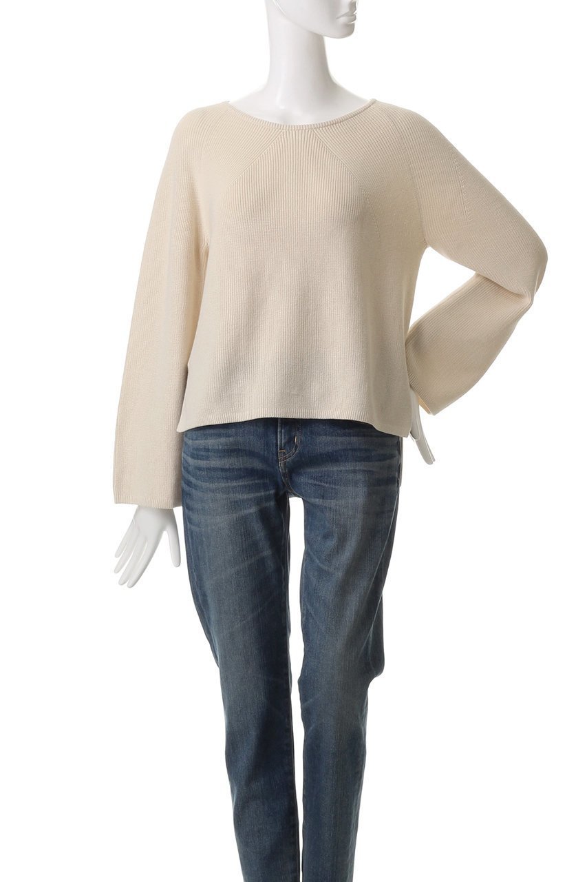 【バトナー/BATONER】のTHE SEAISLAND コットンシグネチャーボートネック 人気、トレンドファッション・服の通販 founy(ファニー) 　ファッション　Fashion　レディースファッション　Fashion for Women　トップス・カットソー　Cut & Sew Tops　ニット　Knit Tops & Sweaters　カジュアルプルオーバー・ニットトップス　Pullovers & Knit Tops / Casual Pullovers　なめらか　Smooth, Silky Texture　デニム　Denim, Jeans Material　フレア　Flare, Flared　other-2|ID: prp329100004391830 ipo3291000000032948762