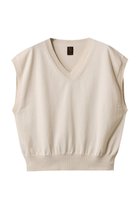 【バトナー/BATONER】のTHE SEAISLAND コットンVネックベスト アイボリー|ID: prp329100004391831 ipo3291000000032948796