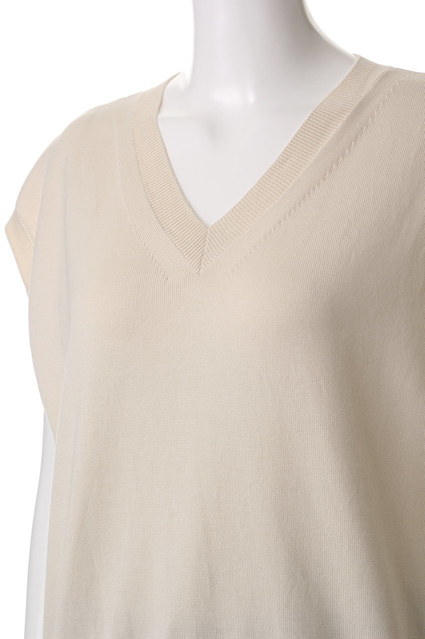 【バトナー/BATONER】のTHE SEAISLAND コットンVネックベスト 人気、トレンドファッション・服の通販 founy(ファニー) 　ファッション　Fashion　レディースファッション　Fashion for Women　トップス・カットソー　Cut & Sew Tops　ニット　Knit Tops & Sweaters　ベスト&ジレ / 重ね着スタイル　Vests & Gilets　カジュアルプルオーバー・ニットトップス　Pullovers & Knit Tops / Casual Pullovers　Vネックトップス　V-Neck Tops / V-Cut Neckline Shirts　なめらか　Smooth, Silky Texture　トレンド　Trend, Trending Now　バランス　Balance, Style Balance　ベスト　Vest, Waistcoat　other-5|ID: prp329100004391831 ipo3291000000032948819