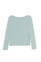 【デイジーリン/DAISY LIN】のしっとりウール “Prima Knit Top” スモーキーブルー|ID: prp329100004391837 ipo3291000000032949045