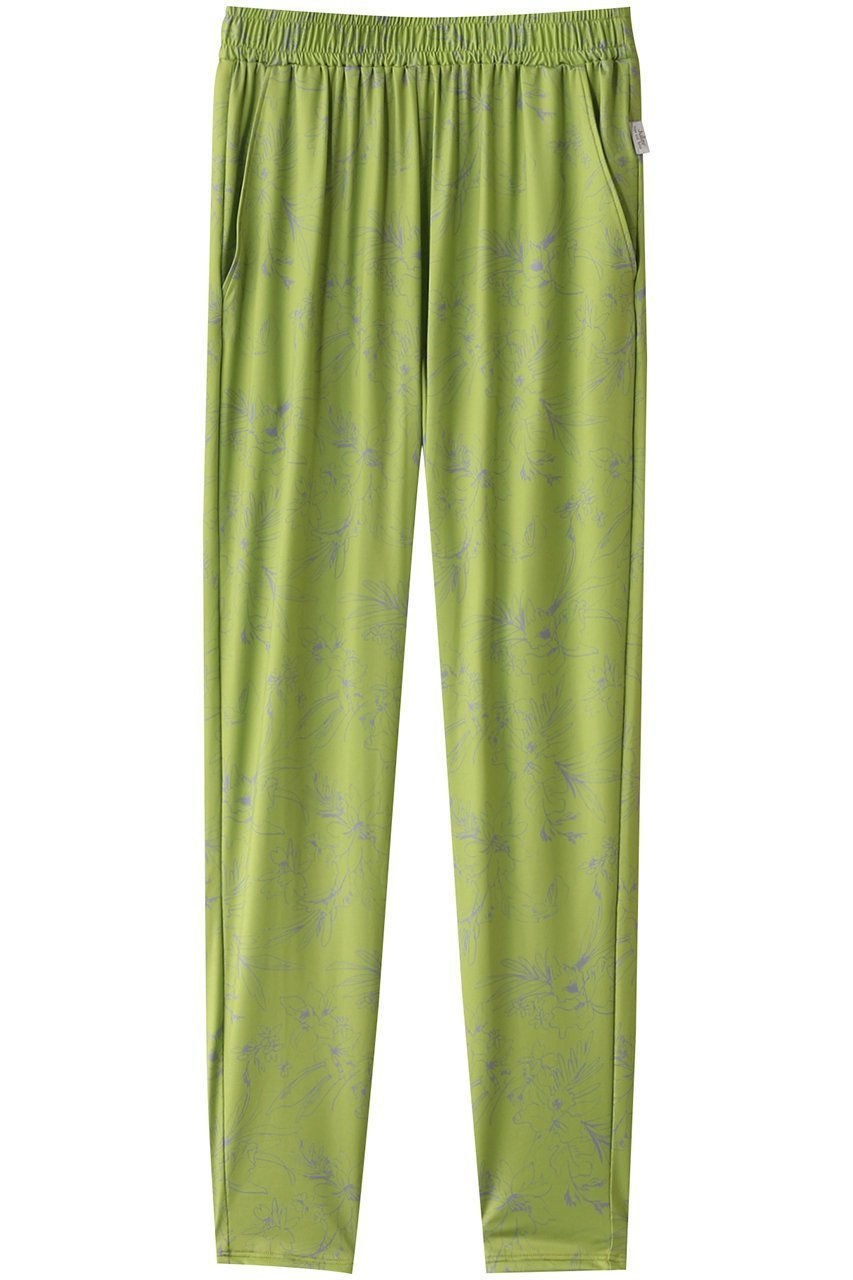 【ジュリエ/Julier】のLine Flowerプリントギャザーパンツ インテリア・キッズ・メンズ・レディースファッション・服の通販 founy(ファニー) 　ファッション　Fashion　レディースファッション　Fashion for Women　パンツ　Pants & Trousers　スポーツウェア　Functional & Stylish Sportswear　スポーツ パンツ　Workout Pants / Training Shorts / Joggers　スポーツ　Sports, Activewear　フラワー　Flower, Floral　プリント　Print, Printed Pattern　ライム|ID: prp329100004391843 ipo3291000000035530602