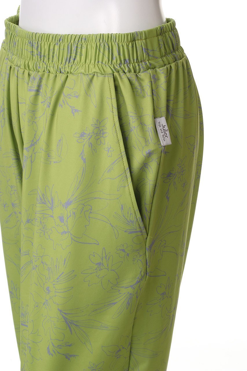 【ジュリエ/Julier】のLine Flowerプリントギャザーパンツ 人気、トレンドファッション・服の通販 founy(ファニー) 　ファッション　Fashion　レディースファッション　Fashion for Women　パンツ　Pants & Trousers　スポーツウェア　Functional & Stylish Sportswear　スポーツ パンツ　Workout Pants / Training Shorts / Joggers　スポーツ　Sports, Activewear　フラワー　Flower, Floral　プリント　Print, Printed Pattern　other-5|ID: prp329100004391843 ipo3291000000035530607