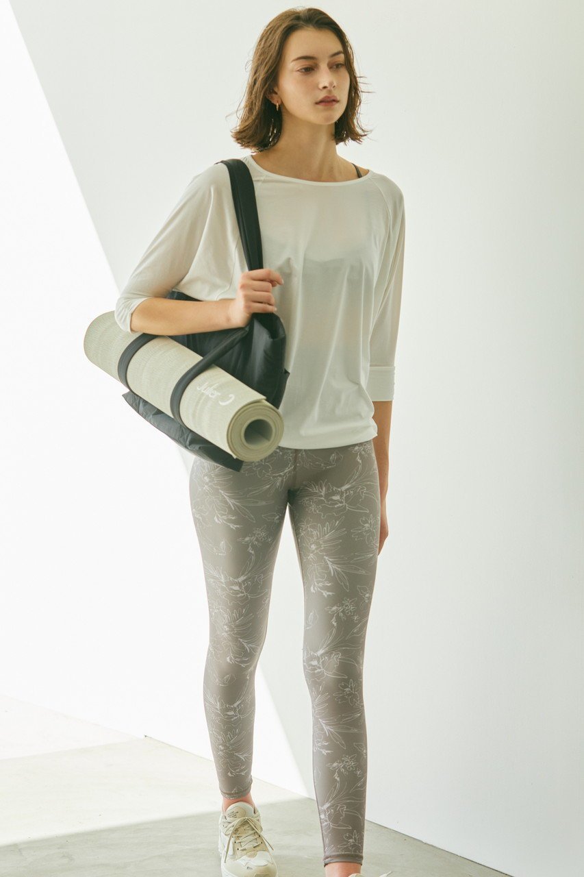 【ジュリエ/Julier】のLine Flowerプリントスーパーハイレギンス 人気、トレンドファッション・服の通販 founy(ファニー) 　ファッション　Fashion　レディースファッション　WOMEN　パンツ　Pants　レギンス　Leggings　ストレッチ　Stretch　スポーツ　Sports　フラワー　Flower　プリント　Print　ヨガ　Yoga　レギンス　Leggings　ワーク　Work　other-6|ID: prp329100004391844 ipo3291000000031331692