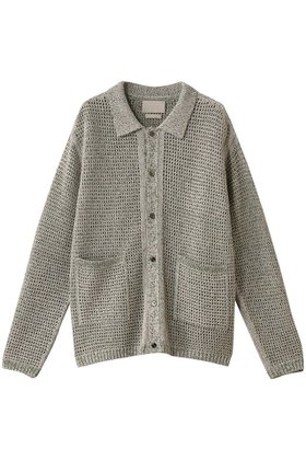 【ヨーク/YOKE】の【UNISEX】MESH KNITTED シャツ カーディガン 人気、トレンドファッション・服の通販 founy(ファニー) ファッション Fashion レディースファッション WOMEN トップス・カットソー Tops/Tshirt ニット Knit Tops カーディガン Cardigans シャツ/ブラウス Shirts/Blouses 2025年 2025 2025春夏・S/S Ss,Spring/Summer,2025 ユニセックス Unisex カーディガン Cardigan リラックス Relax 夏 Summer 定番 Standard 春 Spring S/S・春夏 Ss・Spring/Summer |ID:prp329100004393580