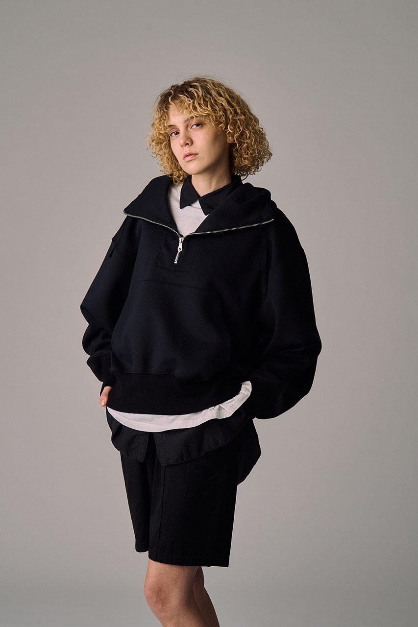 【キャサリンハムネット/KATHARINE HAMNETT LONDON】の【UNISEX】ハイネックジップフーディ 人気、トレンドファッション・服の通販 founy(ファニー) 　ファッション　Fashion　レディースファッション　Fashion for Women　トップス・カットソー　Cut & Sew Tops　シャツ・ブラウス・オフィスカジュアル　Elegant Blouses & Button-Ups　レディースパーカー・カジュアルフーディー　Casual Hoodies & Sweatshirts　ロングTシャツ・Tシャツ　Longline T-Shirts & Tees　スウェット・クルーネックトップス　Sweatshirts & Crewnecks / Relaxed Fit Sweat Tops　カットソー・ベーシックTシャツ　Cut-and-Sewn Tops / Stretch Tees & Basics　ユニセックス　Unisex, Genderless　other-6|ID: prp329100004393589 ipo3291000000032873100