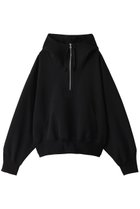 【キャサリンハムネット/KATHARINE HAMNETT LONDON】の【UNISEX】ハイネックジップフーディ 人気、トレンドファッション・服の通販 founy(ファニー) ファッション Fashion レディースファッション Fashion for Women トップス・カットソー Cut & Sew Tops シャツ・ブラウス・オフィスカジュアル Elegant Blouses & Button-Ups レディースパーカー・カジュアルフーディー Casual Hoodies & Sweatshirts ロングTシャツ・Tシャツ Longline T-Shirts & Tees スウェット・クルーネックトップス Sweatshirts & Crewnecks / Relaxed Fit Sweat Tops カットソー・ベーシックTシャツ Cut-and-Sewn Tops / Stretch Tees & Basics ユニセックス Unisex, Genderless thumbnail ブラック|ID: prp329100004393589 ipo3291000000035810310