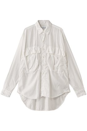 【キャサリンハムネット/KATHARINE HAMNETT LONDON】の【UNISEX】パラシュートロングテイルシャツ 人気、トレンドファッション・服の通販 founy(ファニー) ファッション Fashion レディースファッション Fashion for Women トップス・カットソー Cut & Sew Tops シャツ・ブラウス・オフィスカジュアル Elegant Blouses & Button-Ups ユニセックス Unisex, Genderless コレクション Collection, Seasonal Line シルク Silk, 100% Silk スリーブ Sleeve, Long Sleeve / Short Sleeve ロング Long, Long-Length ヴィンテージ Vintage Style 定番 Standard, Basic Item |ID:prp329100004393591