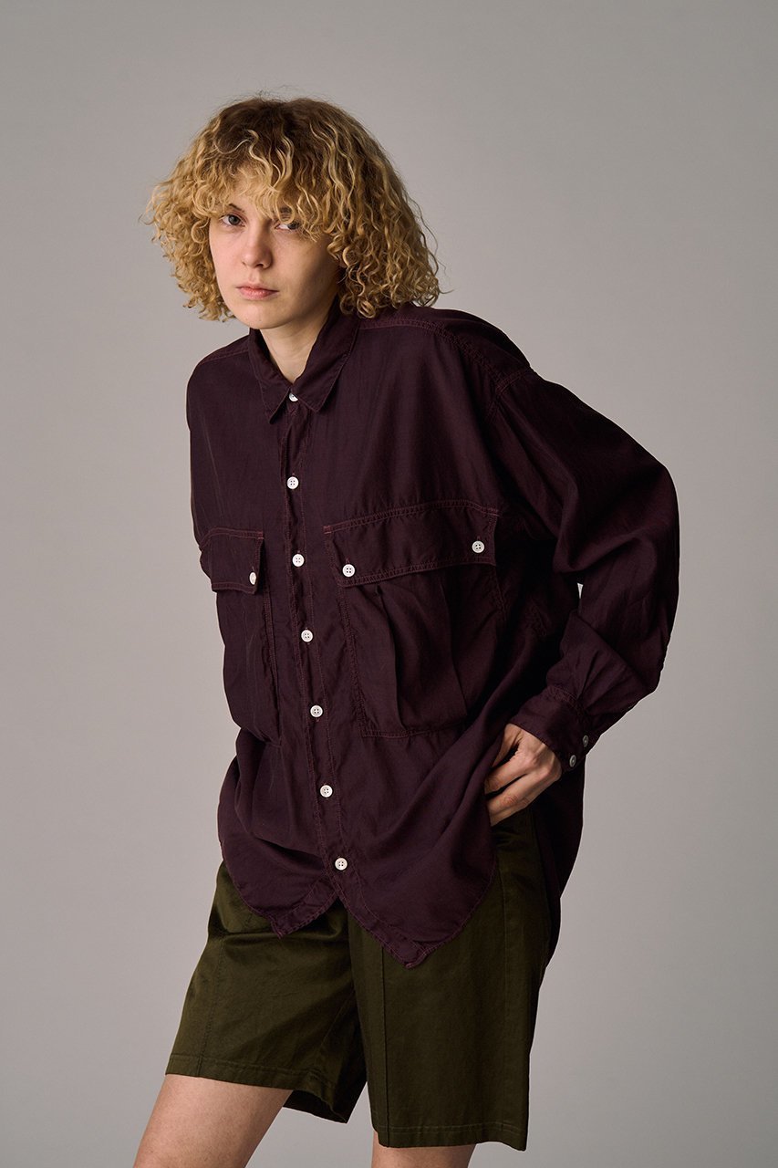 【キャサリンハムネット/KATHARINE HAMNETT LONDON】の【UNISEX】パラシュートロングテイルシャツ 人気、トレンドファッション・服の通販 founy(ファニー) 　ファッション　Fashion　レディースファッション　Fashion for Women　トップス・カットソー　Cut & Sew Tops　シャツ・ブラウス・オフィスカジュアル　Elegant Blouses & Button-Ups　ユニセックス　Unisex, Genderless　コレクション　Collection, Seasonal Line　シルク　Silk, 100% Silk　スリーブ　Sleeve, Long Sleeve / Short Sleeve　ロング　Long, Long-Length　ヴィンテージ　Vintage Style　定番　Standard, Basic Item　other-6|ID: prp329100004393591 ipo3291000000032862416