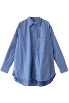 【キャサリンハムネット/KATHARINE HAMNETT LONDON】の【UNISEX】ビッグポケットプレーンシャツ 人気、トレンドファッション・服の通販 founy(ファニー) ファッション Fashion レディースファッション Fashion for Women トップス・カットソー Cut & Sew Tops シャツ・ブラウス・オフィスカジュアル Elegant Blouses & Button-Ups ユニセックス Unisex, Genderless シルク Silk, 100% Silk シンプル Simple, Minimal スリーブ Sleeve, Long Sleeve / Short Sleeve タイプライター Typewriter Fabric, Crisp Cotton ビンテージ Vintage, Retro Style プレーン Plain, Simple ポケット Pocket, Pocket Detail レギュラー Regular, Standard Fit ロング Long, Long-Length thumbnail ブルー|ID: prp329100004393592 ipo3291000000032862443