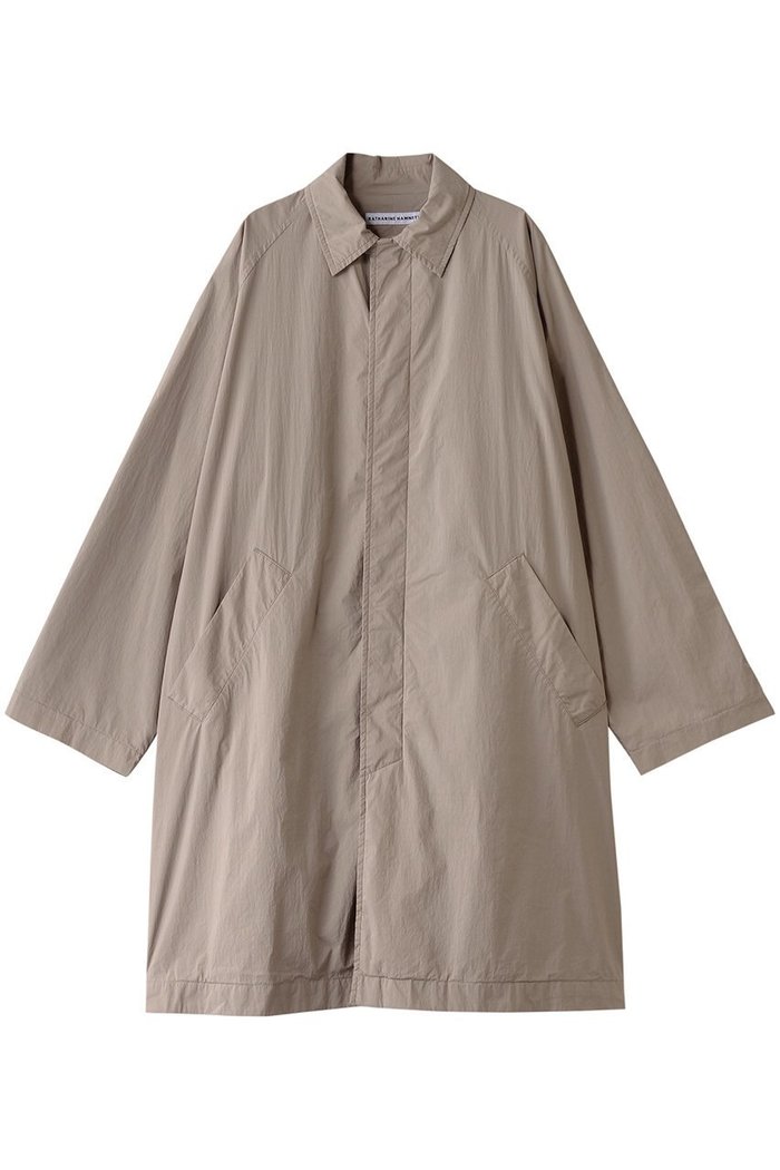 【キャサリンハムネット/KATHARINE HAMNETT LONDON】の【UNISEX】ラグランスリーブ エアコート インテリア・キッズ・メンズ・レディースファッション・服の通販 founy(ファニー) https://founy.com/ ファッション Fashion レディースファッション Fashion for Women アウター Coat / Outerwear Collection コート・ロングコート・ピーコート Long Coats, Peacoats & More ユニセックス Unisex, Genderless スリーブ Sleeve, Long Sleeve / Short Sleeve タイプライター Typewriter Fabric, Crisp Cotton バランス Balance, Style Balance パターン Pattern, Design Print ビッグ Big, Oversized ロング Long, Long-Length |ID: prp329100004393595 ipo3291000000032930707