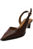 【リュニック エ モア/L'unique et moi】の【ELLE SHOP限定】Mode バックストラップパンプス 人気、トレンドファッション・服の通販 founy(ファニー) ファッション Fashion レディースファッション Fashion for Women バッグ Bags アシンメトリー Asymmetrical Style アンクル Ankle-Length Design スクエア Square, Square Shape ソックス Socks, Hosiery タイツ Tights, Legwear フロント Front, Front Design マキシ Maxi, Full Length ラップ Wrap, Wrap Design ロング Long, Long-Length thumbnail ブラウン|ID: prp329100004393602 ipo3291000000035864051