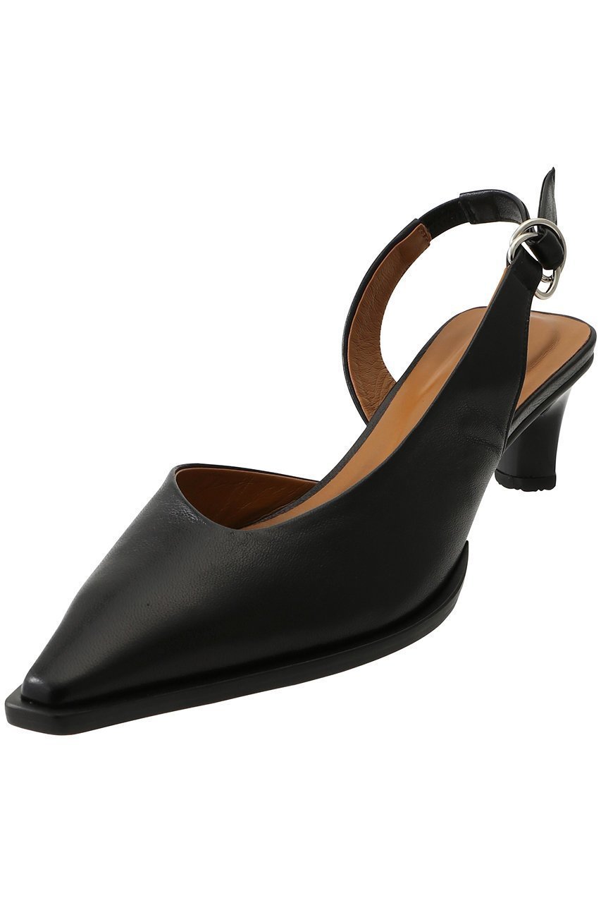 【リュニック エ モア/L'unique et moi】の【ELLE SHOP限定】Mode バックストラップパンプス インテリア・キッズ・メンズ・レディースファッション・服の通販 founy(ファニー) 　ファッション　Fashion　レディースファッション　Fashion for Women　バッグ　Bags　アシンメトリー　Asymmetrical Style　アンクル　Ankle-Length Design　スクエア　Square, Square Shape　ソックス　Socks, Hosiery　タイツ　Tights, Legwear　フロント　Front, Front Design　マキシ　Maxi, Full Length　ラップ　Wrap, Wrap Design　ロング　Long, Long-Length　ブラック|ID: prp329100004393602 ipo3291000000035864052