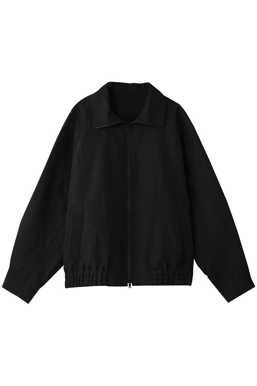 【シュタイン/ssstein / MEN】の【MEN】LI/NY POPLIN ZIP UP JACKET インテリア・キッズ・メンズ・レディースファッション・服の通販 founy(ファニー) 　ファッション　Fashion　メンズファッション　MEN　カフス　Cuffs　シンプル　Simple　ジャケット　Jacket　スポーティ　Sporty　ブルゾン　Blouson　リネン　Linen　ブラック|ID: prp329100004393616 ipo3291000000030719518