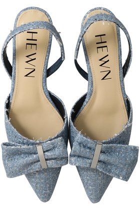 【ヒューン/HEWN】のリボンスリングバックシューズ 人気、トレンドファッション・服の通販 founy(ファニー) ファッション Fashion レディースファッション Fashion for Women バッグ Bags シューズ Shoes, Footwear シルバー Silver, Metallic Silver スパンコール Sequins, Sequin Embellishment ツイード Twill, Twill Weave ファブリック Fabric, Textile フラット Flat, Flat Shoes リボン Ribbon, Bow |ID:prp329100004393617