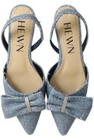 【ヒューン/HEWN】のリボンスリングバックシューズ 人気、トレンドファッション・服の通販 founy(ファニー) ファッション Fashion レディースファッション Fashion for Women バッグ Bags シューズ Shoes, Footwear シルバー Silver, Metallic Silver スパンコール Sequins, Sequin Embellishment ツイード Twill, Twill Weave ファブリック Fabric, Textile フラット Flat, Flat Shoes リボン Ribbon, Bow |ID:prp329100004393617