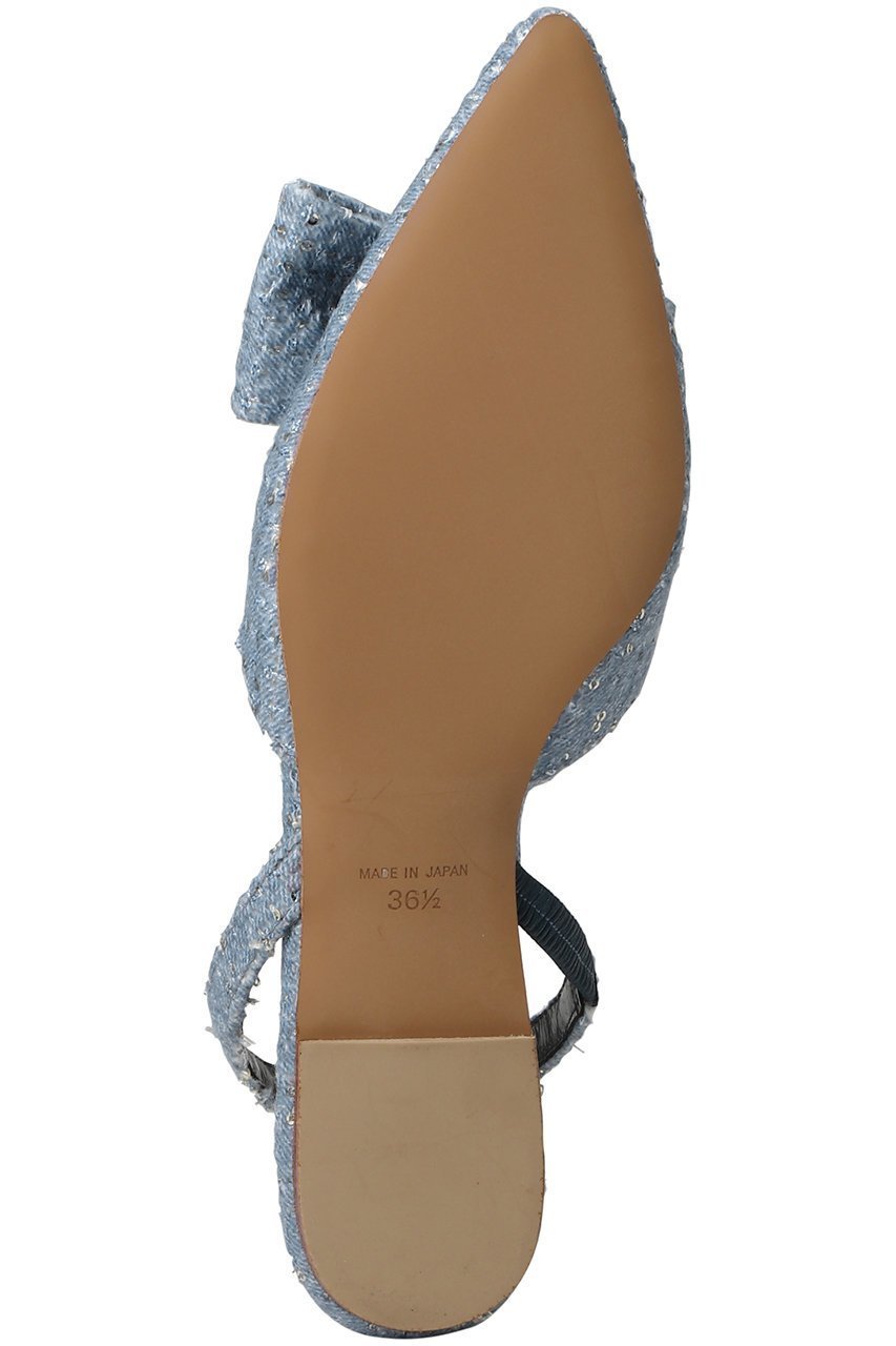 【ヒューン/HEWN】のリボンスリングバックシューズ 人気、トレンドファッション・服の通販 founy(ファニー) 　ファッション　Fashion　レディースファッション　Fashion for Women　バッグ　Bags　シューズ　Shoes, Footwear　シルバー　Silver, Metallic Silver　スパンコール　Sequins, Sequin Embellishment　ツイード　Twill, Twill Weave　ファブリック　Fabric, Textile　フラット　Flat, Flat Shoes　リボン　Ribbon, Bow　other-6|ID: prp329100004393617 ipo3291000000036185807