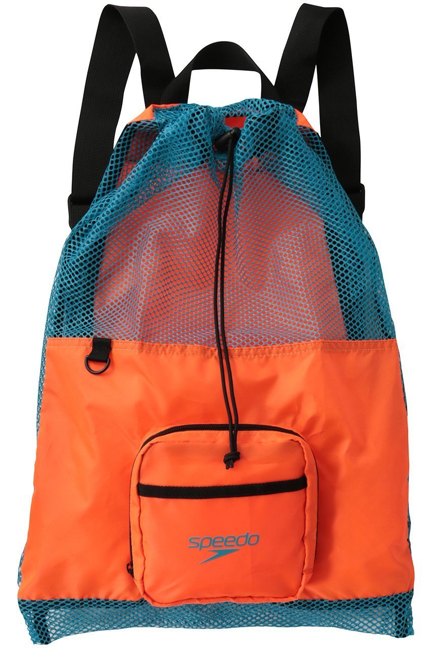 【スピード/Speedo】の【UNISEX】ポケッタブルメッシュバッグ インテリア・キッズ・メンズ・レディースファッション・服の通販 founy(ファニー) 　ファッション　Fashion　レディースファッション　Fashion for Women　バッグ　Bags　スポーツウェア　Functional & Stylish Sportswear　スポーツバッグ・ジム用ポーチ・バックパック　Gym Bag / Sports Backpack / Pouch for Training　2026年　2026　ユニセックス　Unisex, Genderless　コンパクト　Compact, Small Size　スポーツ　Sports, Activewear　メッシュ　Mesh, Net Fabric　夏　Summer　旅行　Travel　春　Spring　S/S・春夏　SS, Spring/Summer, Warm Season　オレンジ×ターコイズ|ID: prp329100004393629 ipo3291000000035444793