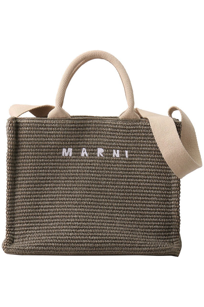 【マルニ/MARNI】のラフィアエフェクト2wayスモールトートバッグ 人気、トレンドファッション・服の通販 founy(ファニー) 　ファッション　Fashion　レディースファッション　WOMEN　バッグ　Bag　2025年　2025　2025春夏・S/S　Ss,Spring/Summer,2025　フロント　Front　ラフィア　Raffia　夏　Summer　春　Spring　S/S・春夏　Ss・Spring/Summer　 other-1|ID: prp329100004393634 ipo3291000000030719569