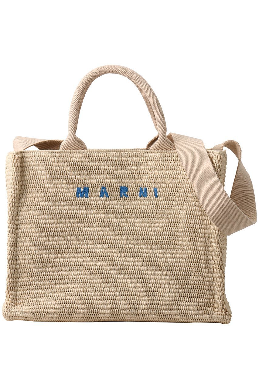 【マルニ/MARNI】のラフィアエフェクト2wayスモールトートバッグ インテリア・キッズ・メンズ・レディースファッション・服の通販 founy(ファニー) 　ファッション　Fashion　レディースファッション　WOMEN　バッグ　Bag　フロント　Front　ラフィア　Raffia　夏　Summer　春　Spring　S/S・春夏　Ss・Spring/Summer　シルクホワイト|ID: prp329100004393634 ipo3291000000032049678
