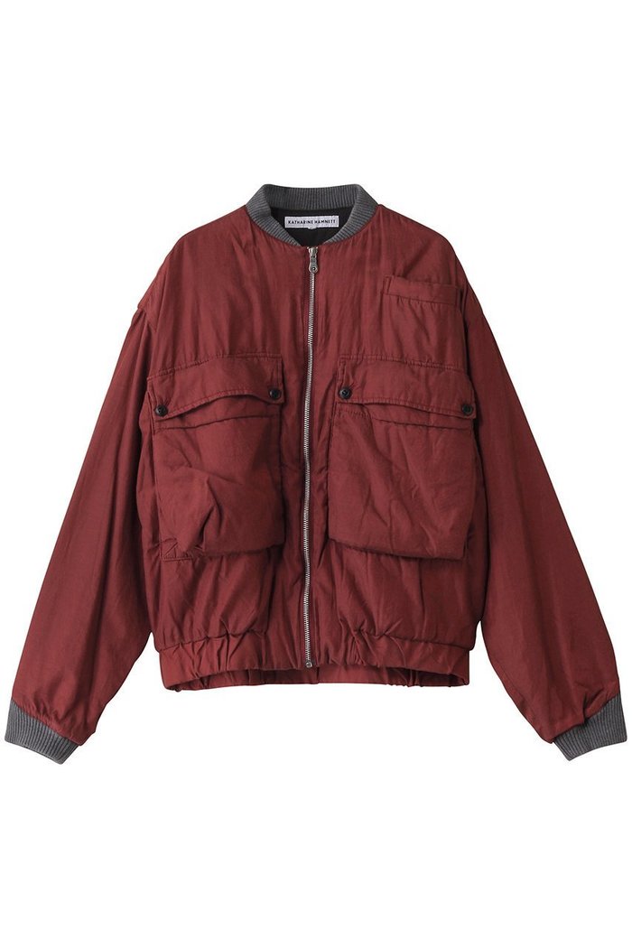 【キャサリンハムネット/KATHARINE HAMNETT LONDON】の【UNISEX】キュプラコットンボンバージャケット インテリア・キッズ・メンズ・レディースファッション・服の通販 founy(ファニー) https://founy.com/ ファッション Fashion レディースファッション Fashion for Women アウター Coat / Outerwear Collection レディースジャケット・軽アウター Jackets ブルゾンジャケット・スポーティアウター Blouson Jackets ユニセックス Unisex, Genderless キュプラ Cupro, Eco Fabric ジャケット Jacket, Outerwear ツイル Twist, Twisted Detail ビッグ Big, Oversized ビンテージ Vintage, Retro Style ブルゾン Blouson, Bomber Jacket ポケット Pocket, Pocket Detail 定番 Standard, Basic Item 軽量 Lightweight, Ultra Light |ID: prp329100004393636 ipo3291000000032962886