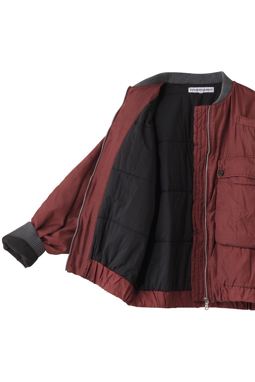 【キャサリンハムネット/KATHARINE HAMNETT LONDON】の【UNISEX】キュプラコットンボンバージャケット 人気、トレンドファッション・服の通販 founy(ファニー) 　ファッション　Fashion　レディースファッション　Fashion for Women　アウター　Coat / Outerwear Collection　レディースジャケット・軽アウター　Jackets　ブルゾンジャケット・スポーティアウター　Blouson Jackets　ユニセックス　Unisex, Genderless　キュプラ　Cupro, Eco Fabric　ジャケット　Jacket, Outerwear　ツイル　Twist, Twisted Detail　ビッグ　Big, Oversized　ビンテージ　Vintage, Retro Style　ブルゾン　Blouson, Bomber Jacket　ポケット　Pocket, Pocket Detail　定番　Standard, Basic Item　軽量　Lightweight, Ultra Light　other-6|ID: prp329100004393636 ipo3291000000032962913