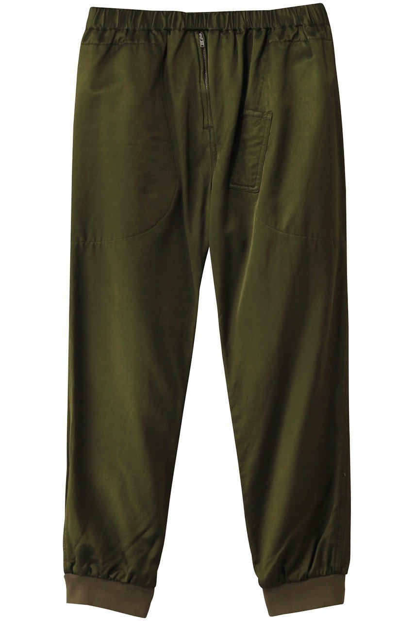 【キャサリンハムネット/KATHARINE HAMNETT LONDON】の【UNISEX】サテンジョガーパンツ インテリア・キッズ・メンズ・レディースファッション・服の通販 founy(ファニー) 　ファッション　Fashion　レディースファッション　Fashion for Women　パンツ　Pants & Trousers　ユニセックス　Unisex, Genderless　おすすめ　Recommended / Our Picks　サテン　Satin, Glossy Fabric　セットアップ　Set-Up, Coordinated Outfit　今季　This Season, Current Season　オリーブ|ID: prp329100004393637 ipo3291000000035769441
