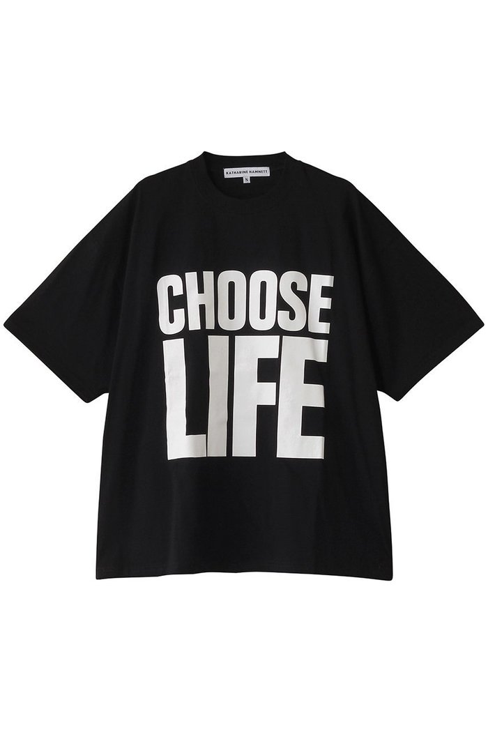 【キャサリンハムネット/KATHARINE HAMNETT LONDON】の【UNISEX】スローガンビッグTシャツ インテリア・キッズ・メンズ・レディースファッション・服の通販 founy(ファニー) https://founy.com/ ファッション Fashion レディースファッション Ladies' Fashion Online トップス・カットソー Tops/Tshirt シャツ/ブラウス Shirts/Blouses ロング / Tシャツ T-Shirts カットソー Cut and Sewn ユニセックス Unisex ショート Short スリーブ Sleeve ビッグ Big 再入荷 Restock/Back In Stock/Re Arrival 定番 Standard |ID: prp329100004393641 ipo3291000000032661876