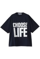 【キャサリンハムネット/KATHARINE HAMNETT LONDON】のオーガニックコットンスローガンビッグTシャツ ネイビー|ID: prp329100004393641 ipo3291000000036405650