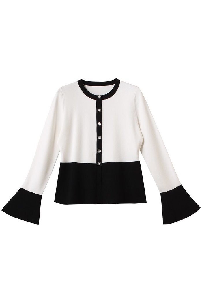【アルアバイル/allureville】の【Loulou Willoughby】ウエストキリカエカーディガン インテリア・キッズ・メンズ・レディースファッション・服の通販 founy(ファニー) https://founy.com/ ファッション Fashion レディースファッション WOMEN トップス・カットソー Tops/Tshirt ニット Knit Tops カーディガン Cardigans カーディガン Cardigan スリット Slit フレア Flare |ID: prp329100004393644 ipo3291000000030719600