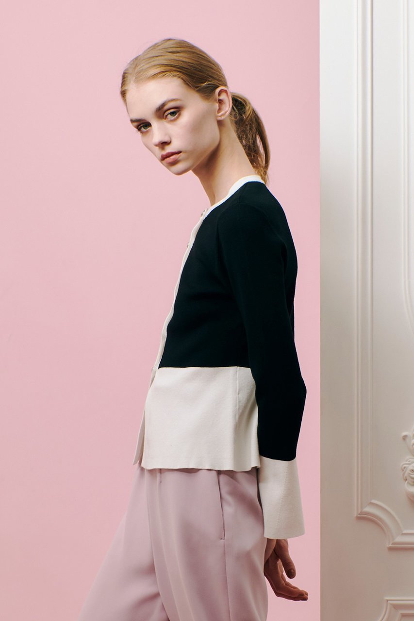 【アルアバイル/allureville】の【Loulou Willoughby】ウエストキリカエカーディガン 人気、トレンドファッション・服の通販 founy(ファニー) 　ファッション　Fashion　レディースファッション　Fashion for Women　トップス・カットソー　Cut & Sew Tops　ニット　Knit Tops & Sweaters　カーディガン・羽織り　Layered Style Cardigans　カーディガン　Cardigan, Knitwear　スリット　Slit, Slit Detail　フレア　Flare, Flared　other-7|ID: prp329100004393644 ipo3291000000032949238