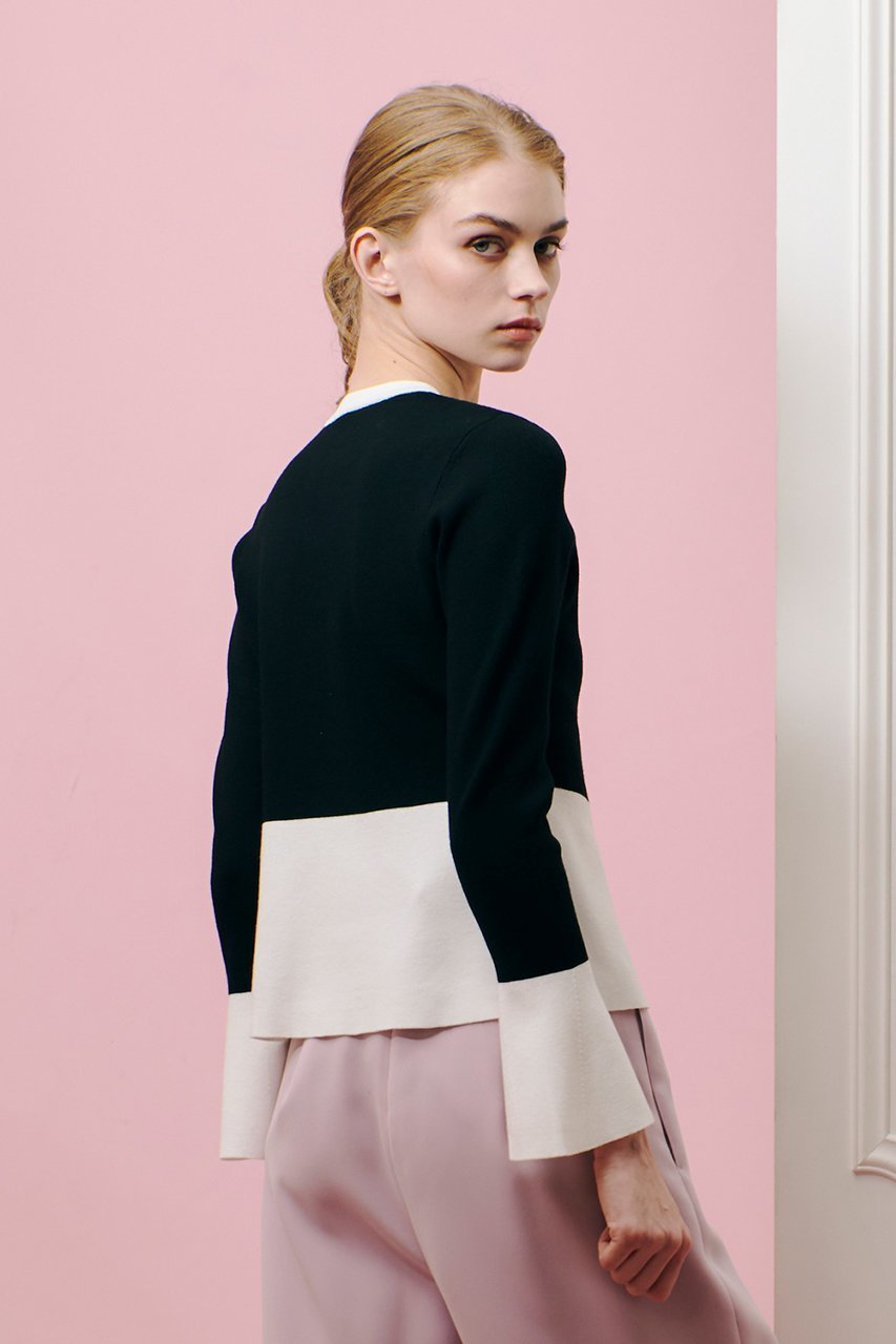 【アルアバイル/allureville】の【Loulou Willoughby】ウエストキリカエカーディガン 人気、トレンドファッション・服の通販 founy(ファニー) 　ファッション　Fashion　レディースファッション　Fashion for Women　トップス・カットソー　Cut & Sew Tops　ニット　Knit Tops & Sweaters　カーディガン・羽織り　Layered Style Cardigans　カーディガン　Cardigan, Knitwear　スリット　Slit, Slit Detail　フレア　Flare, Flared　other-8|ID: prp329100004393644 ipo3291000000032949245