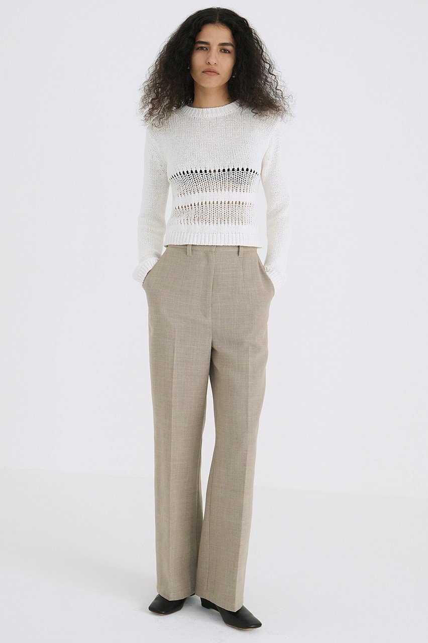 【クラネ/CLANE】のCENTER CLEASE STRAIGHT PANTS/パンツ 人気、トレンドファッション・服の通販 founy(ファニー) 　ファッション　Fashion　レディースファッション　Fashion for Women　パンツ　Pants & Trousers　おすすめ　Recommended / Our Picks　ストレート　Straight, Straight Cut　セットアップ　Set-Up, Coordinated Outfit　センター　Center, Center Line　ファブリック　Fabric, Textile　リネン　Linen, Linen Fabric　other-6|ID: prp329100004393646 ipo3291000000032918500