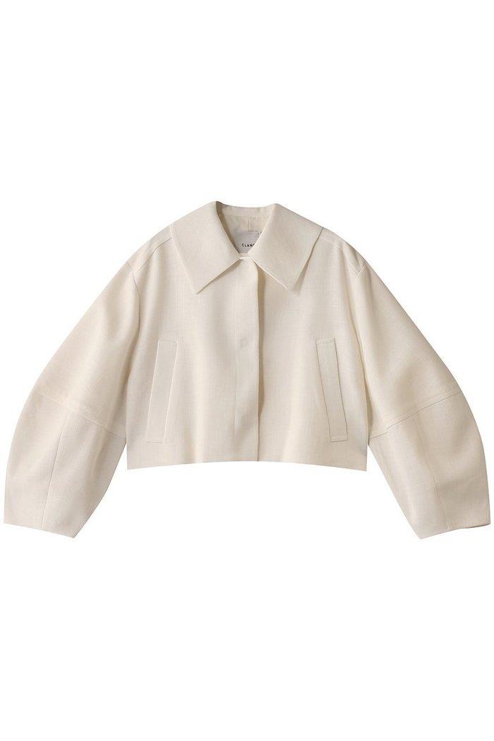 【クラネ/CLANE】のCOCOON SLEEVE SHORT JACKET/ジャケット インテリア・キッズ・メンズ・レディースファッション・服の通販 founy(ファニー) https://founy.com/ ファッション Fashion レディースファッション Fashion for Women アウター Coat / Outerwear Collection レディースジャケット・軽アウター Jackets おすすめ Recommended / Our Picks ショート Short, Short Length ジャケット Jacket, Outerwear デニム Denim, Jeans Material トレンド Trend, Trending Now バランス Balance, Style Balance ファブリック Fabric, Textile リネン Linen, Linen Fabric |ID: prp329100004393647 ipo3291000000032962711